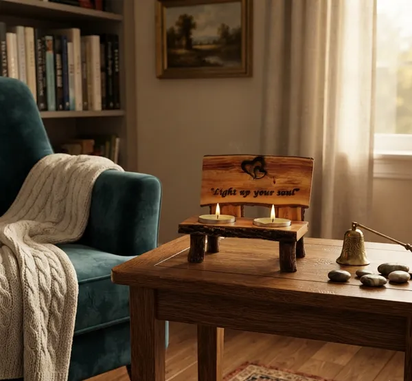 Wood_Village_Bench_Candle_Stand