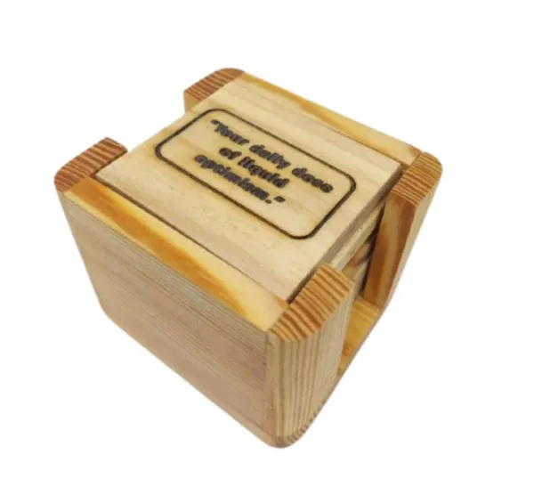 Pine_Wood_Square_Engraved_Quotes_Tea_Coasters