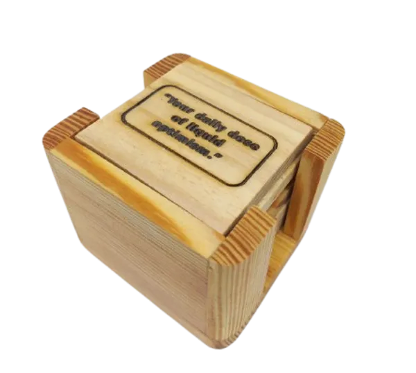 Pine_Wood_Square_Engraved_Quotes_Tea_Coasters