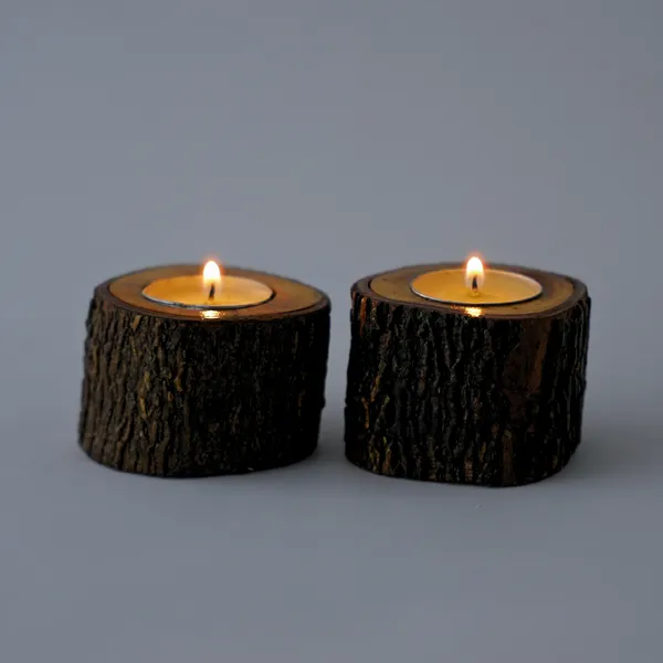 Wood_Log_Single_Candle_Diya_Holder_Pack_Of_2