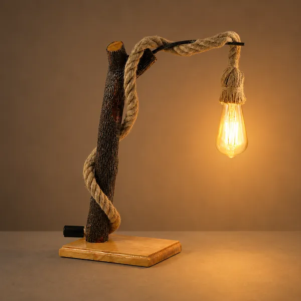 Wood_Rustic_Rope_Tied_Lamp_Set
