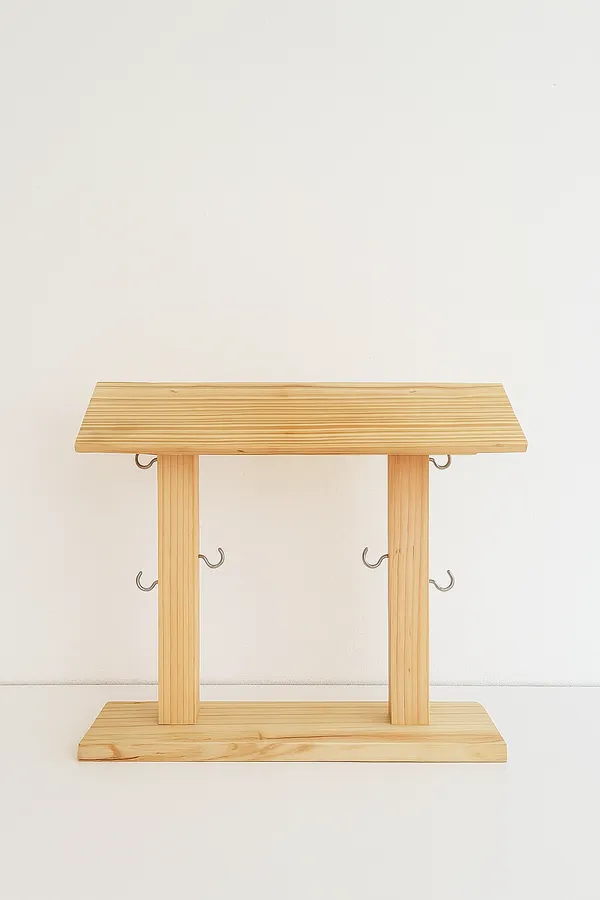 Pine_Wood_Coffee_Mug_Holder