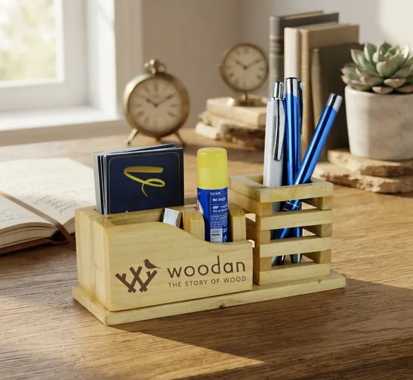 Pine_Wood_Pen_And_Card_Holder