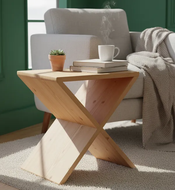 Wood_X_Shape_Teapoy