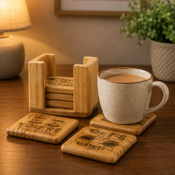 Pine_Wood_Square_Engraved_Quotes_Tea_Coasters