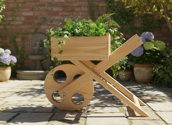Pallet_Wood_Planter_Trolley