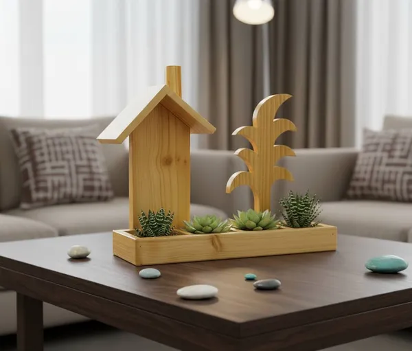 Wood_Artificial_Planter_For_Office