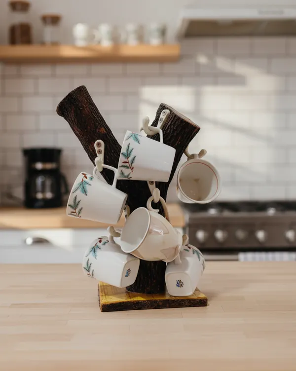 Wood_Log_Tree_Shape_Cup_Holder