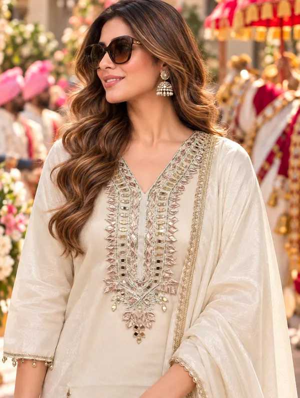 Cream_Silk_Straight_Embroidered_Kurta_Set_For_Women