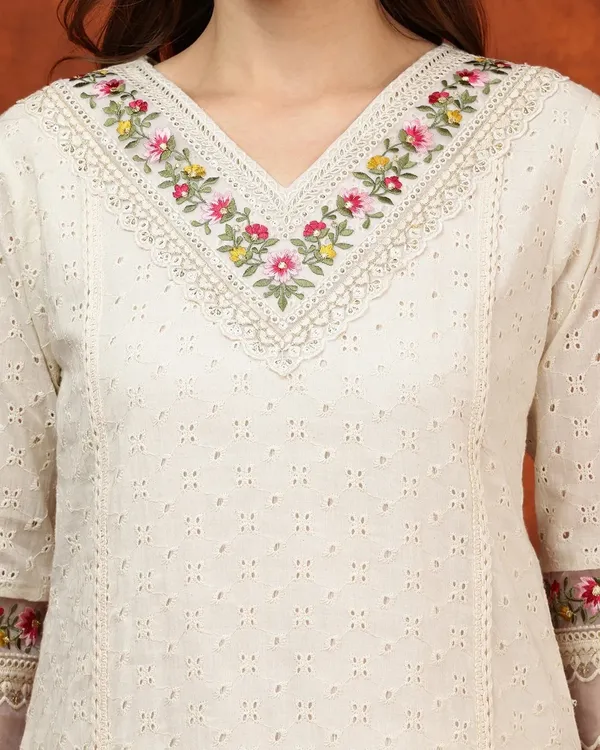 Cream_Chikankari_Straight_Embroidered_Kurta_Set_For_Women