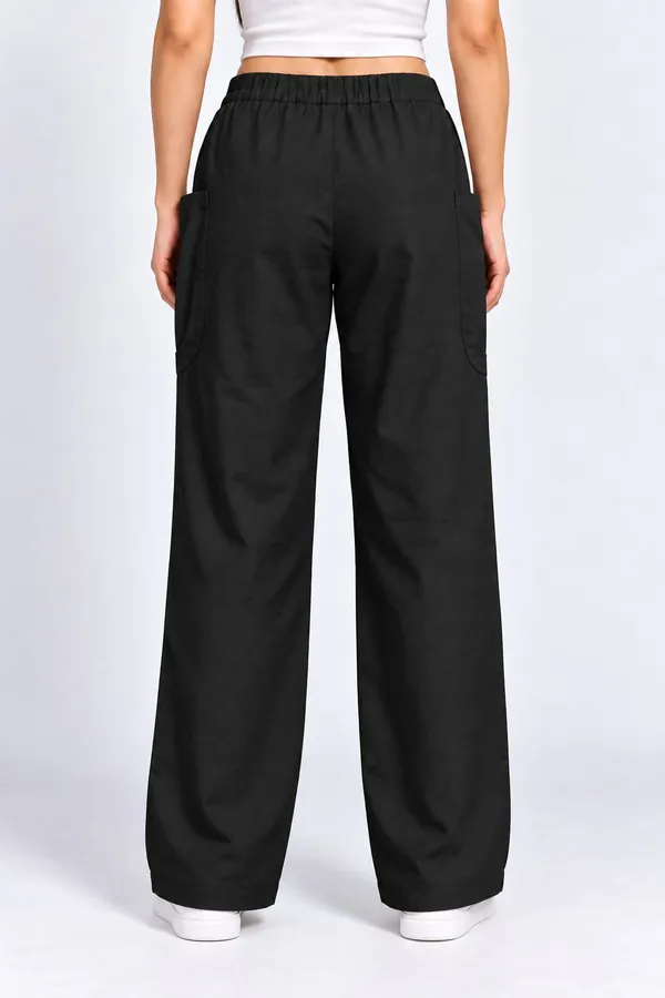 Black_Cotton_Flex_Wide_Leg_Trousers_For_Women