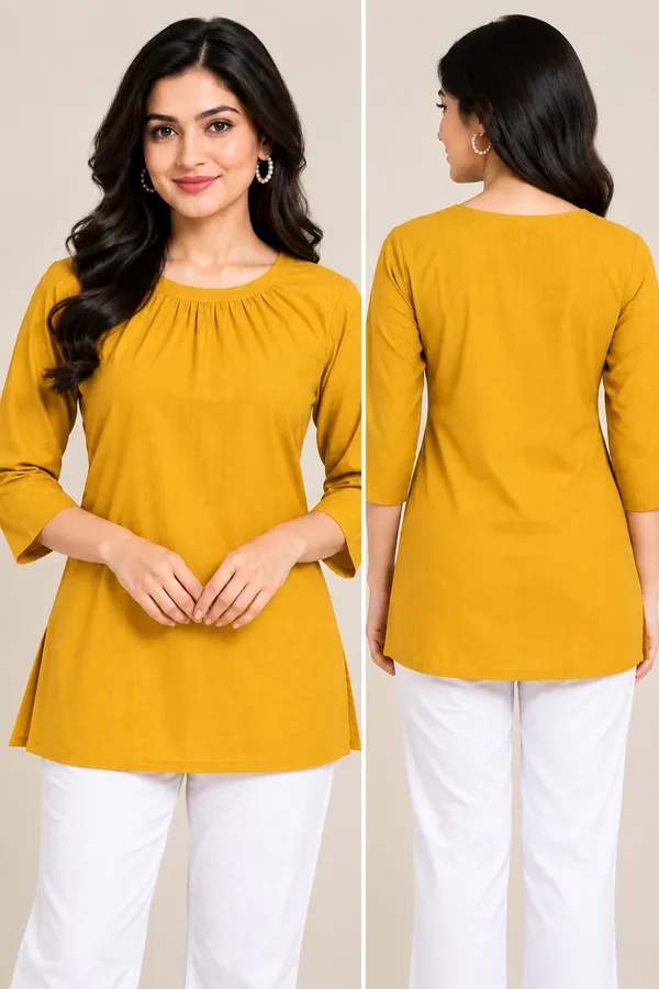 Mustard_Cotton_Flex_Regular_Fit_Tunic_For_Women