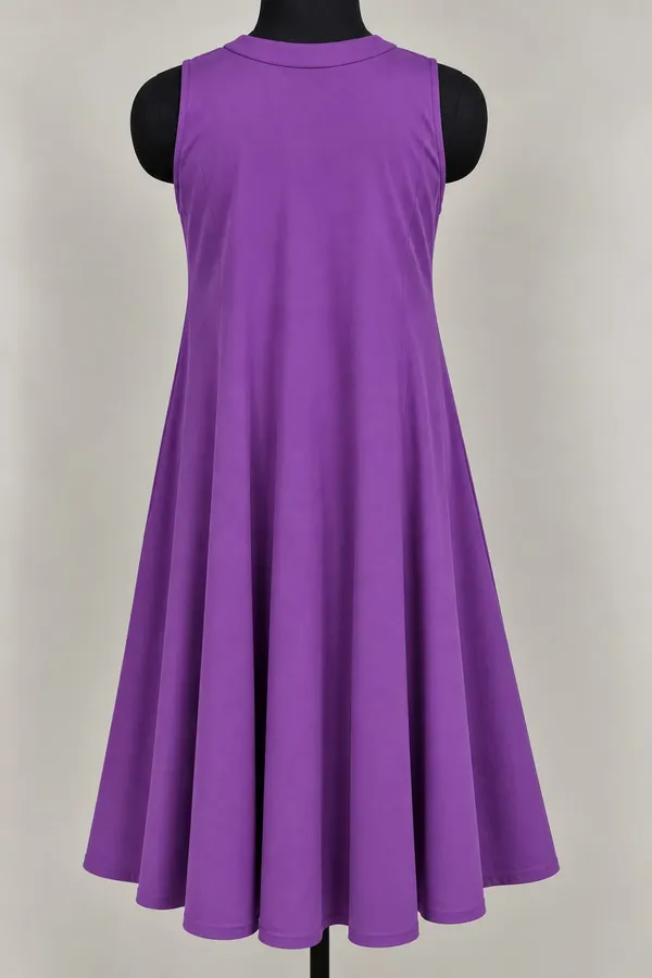 Purple_Cotton_Flex_Sleeveless_A-Line_Flared_Dress_For_Women
