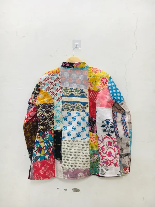 Multicolour_Cotton_Relaxed_Patchwork_Jacket_For_Women
