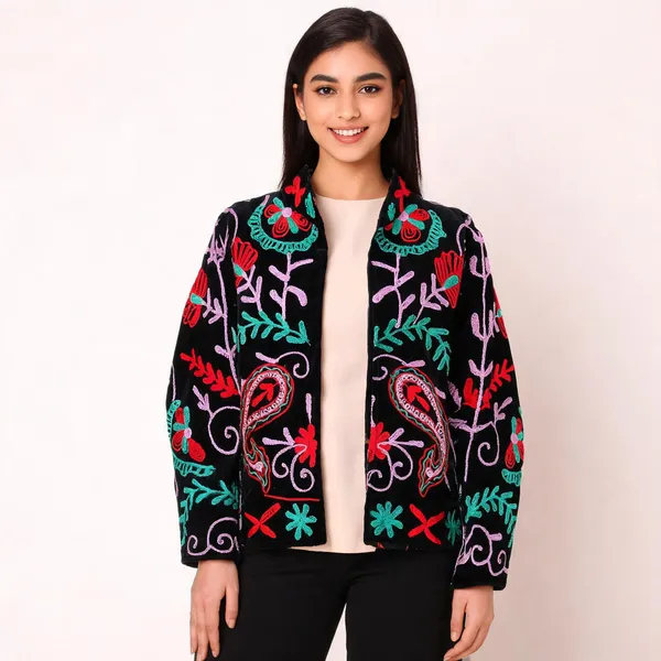 Black_Velvet_Floral_Embroidered_Jacket_For_Women