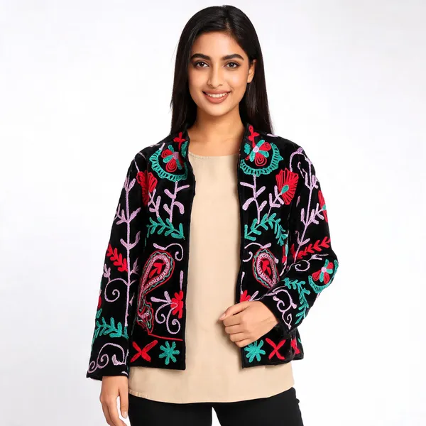 Black_Velvet_Floral_Embroidered_Jacket_For_Women