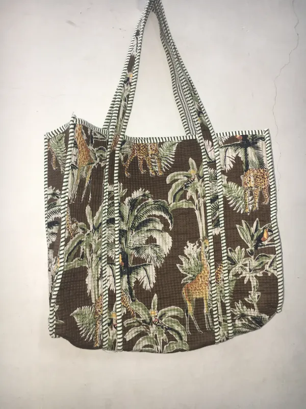 Brown_Cotton_Tropical_Print_Tote_Bag_For_Women