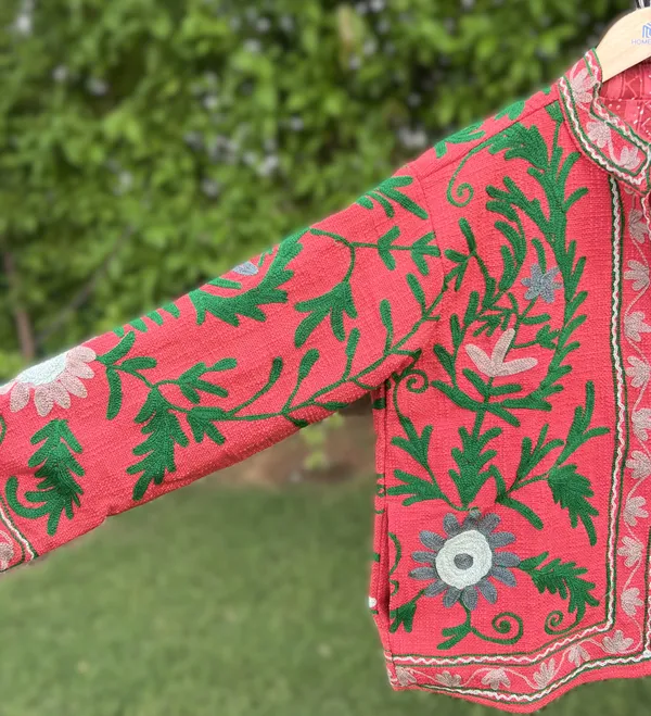 Red_Floral_Embroidered_Full_Sleeve_Jacket_For_Women