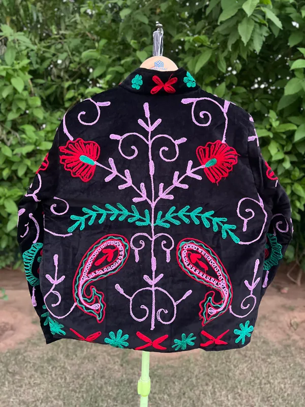 Black_Velvet_Floral_Embroidered_Jacket_For_Women