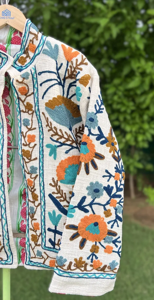 White_Floral_Embroidered_Open_Front_Ethnic_Jacket_For_Women