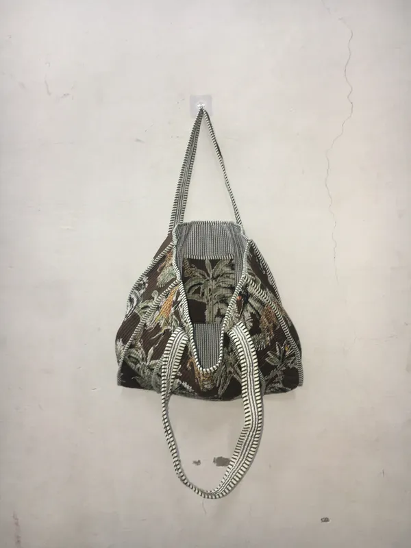 Brown_Cotton_Tropical_Print_Tote_Bag_For_Women