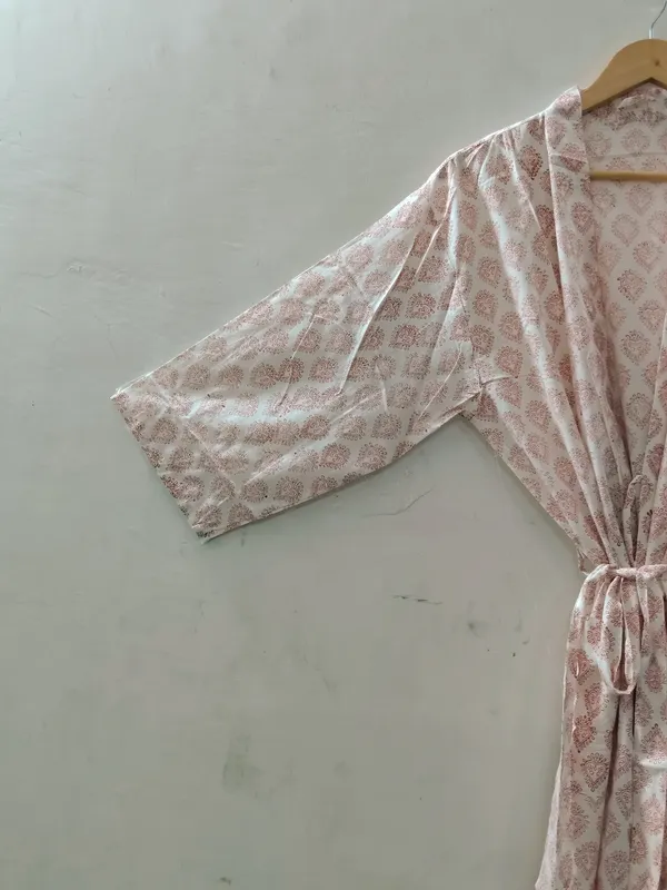 Pink_Cotton_Printed_Wrap_Kimono_Robe_For_Women