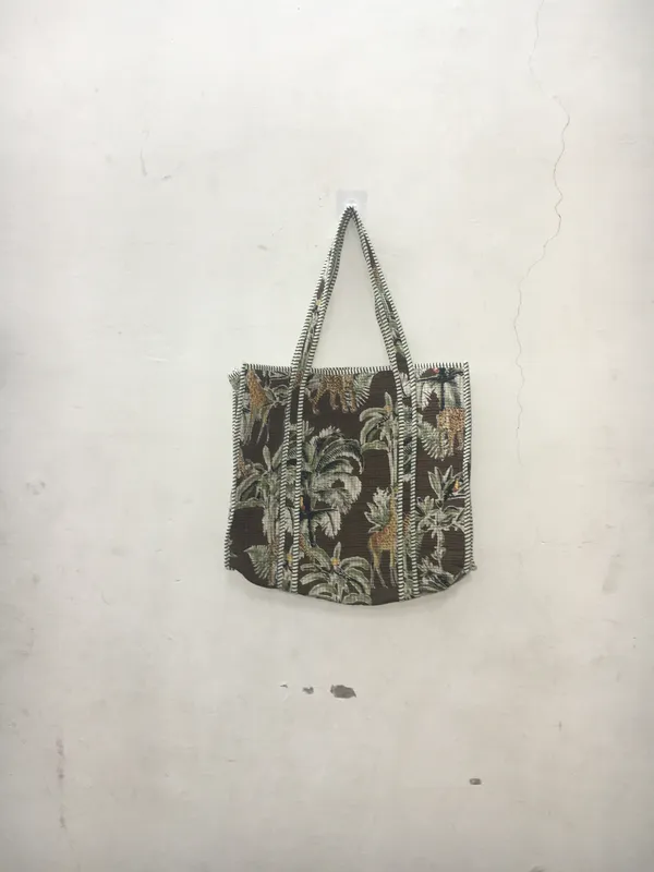 Brown_Cotton_Tropical_Print_Tote_Bag_For_Women