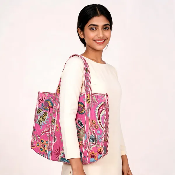 Pink_Cotton_Floral_Printed_Tote_Bag_For_Women