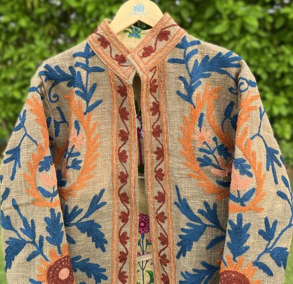 Beige_Floral_Embroidered_Full_Sleeve_Ethnic_Jacket_For_Women
