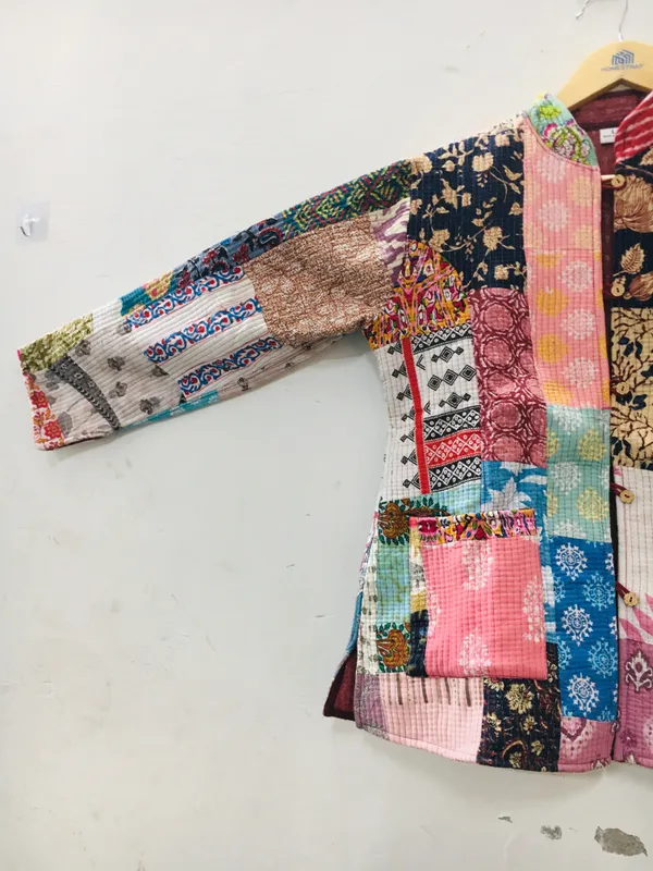 Multicolour_Cotton_Relaxed_Patchwork_Jacket_For_Women