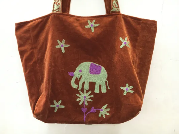 Brown_Velvet_Embroidered_Tote_Bag_For_Women
