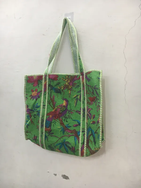 Green_Cotton_Floral_Printed_Tote_Bag_For_Women