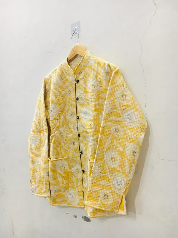 Yellow_Cotton_Floral_Printed_Jacket_For_Women