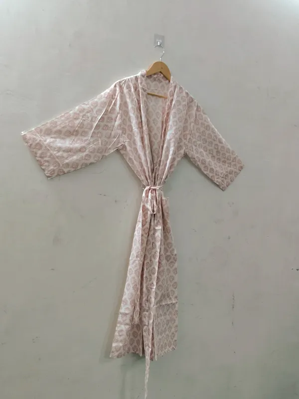 Pink_Cotton_Printed_Wrap_Kimono_Robe_For_Women