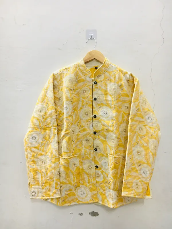 Yellow_Cotton_Floral_Printed_Jacket_For_Women