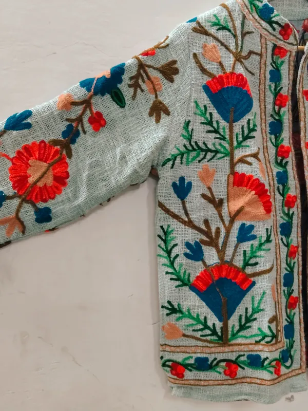 Grey_Floral_Embroidered_Full_Sleeve_Zip_Up_Jacket_For_Women