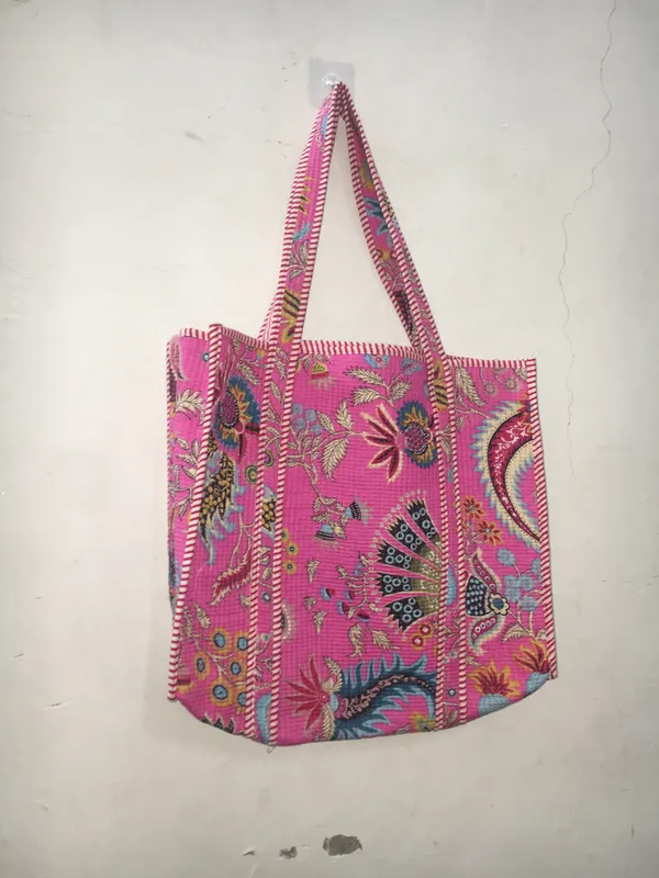 Pink_Cotton_Floral_Printed_Tote_Bag_For_Women