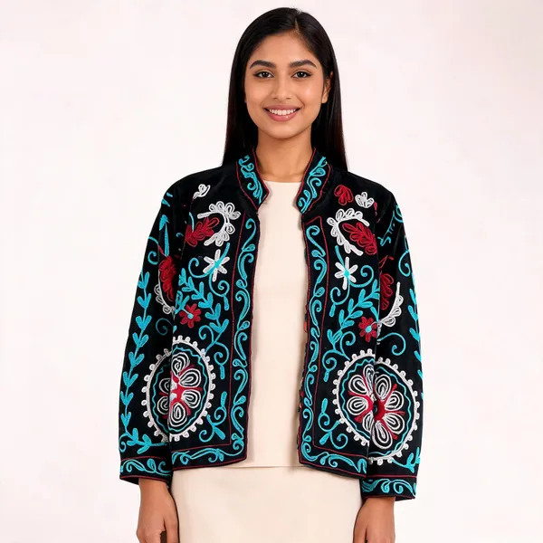 Black_Velvet_Embroidered_Jacket_For_Women