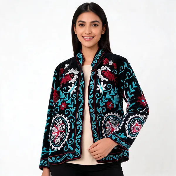 Black_Velvet_Embroidered_Jacket_For_Women