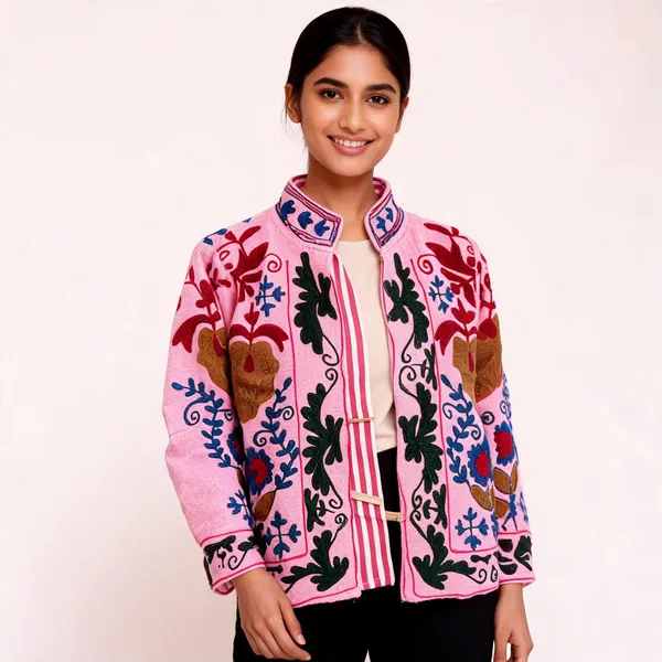 Pink_Embroidered_Floral_Winter_Jacket_For_Women