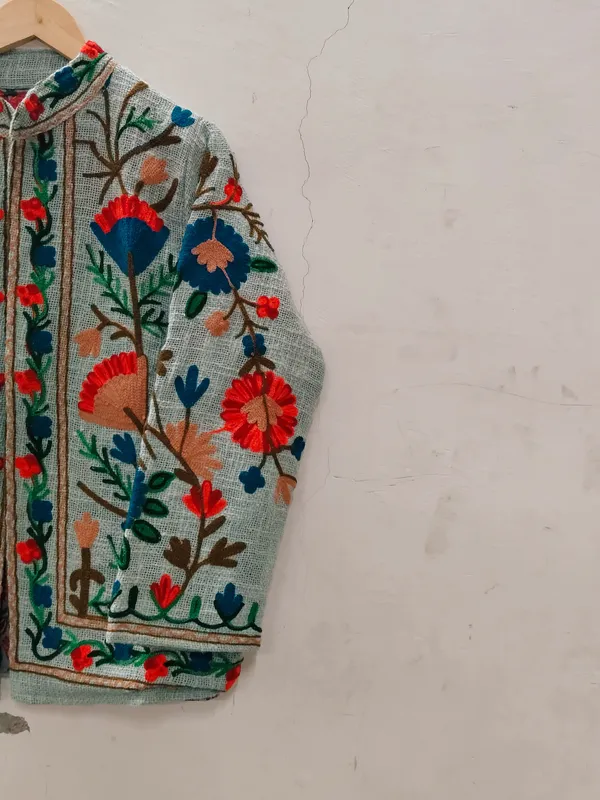 Grey_Floral_Embroidered_Full_Sleeve_Zip_Up_Jacket_For_Women
