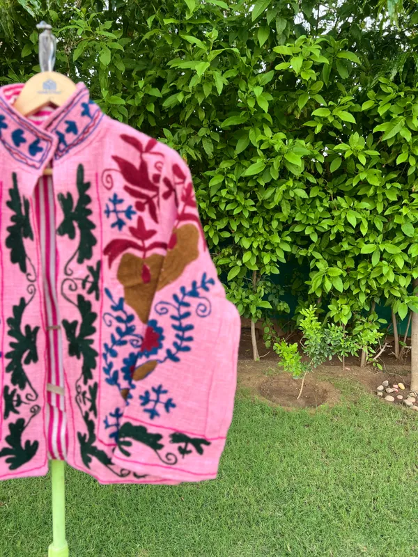 Pink_Embroidered_Floral_Winter_Jacket_For_Women