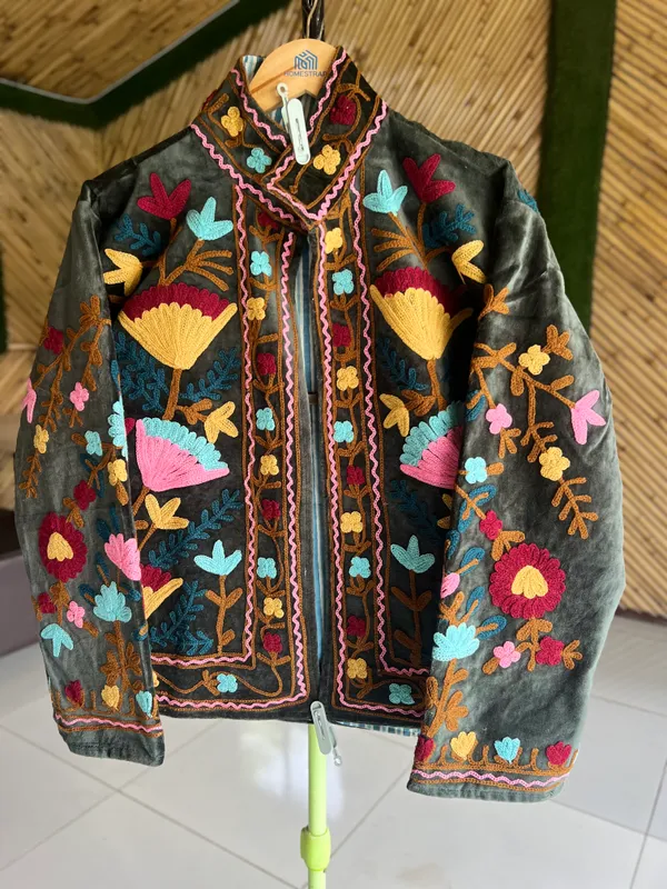 Teal_Denim_Floral_Embroidered_Jacket_For_Women