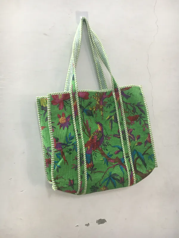 Green_Cotton_Floral_Printed_Tote_Bag_For_Women