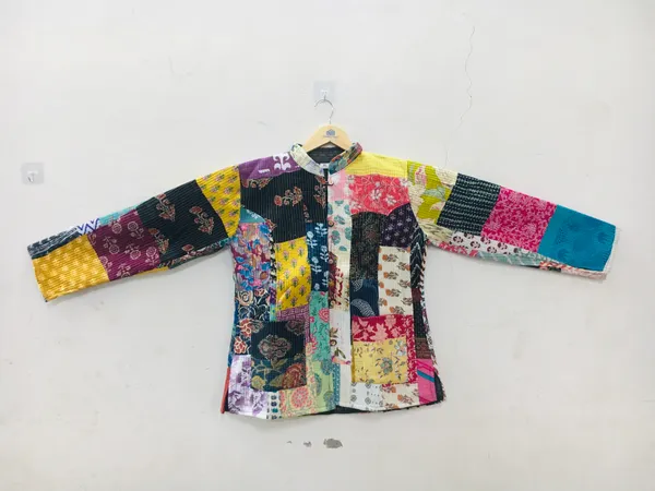 Multicolour_Cotton_Relaxed_Patchwork_Jacket_For_Women