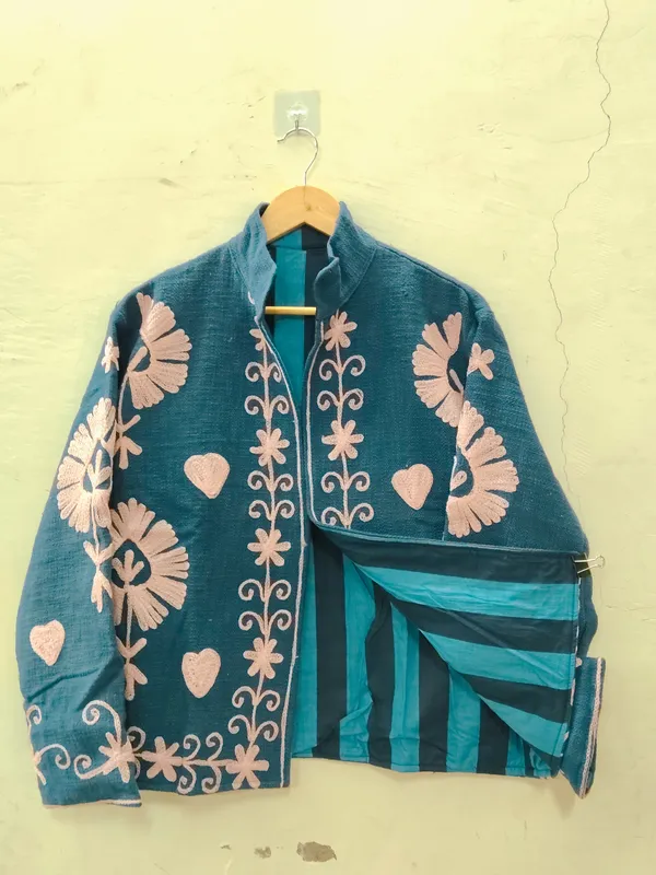 Teal_Floral_Embroidered_Full_Sleeve_Jacket_For_Women