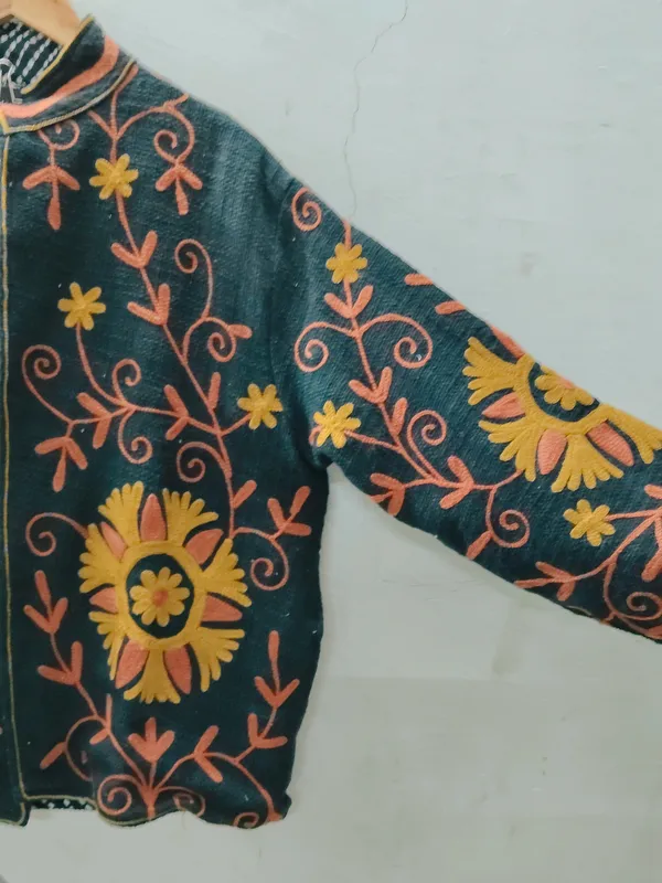 Green_Floral_Embroidered_Full_Sleeve_Jacket_For_Women