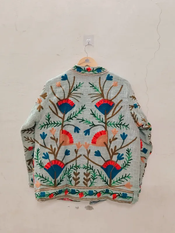 Grey_Floral_Embroidered_Full_Sleeve_Zip_Up_Jacket_For_Women