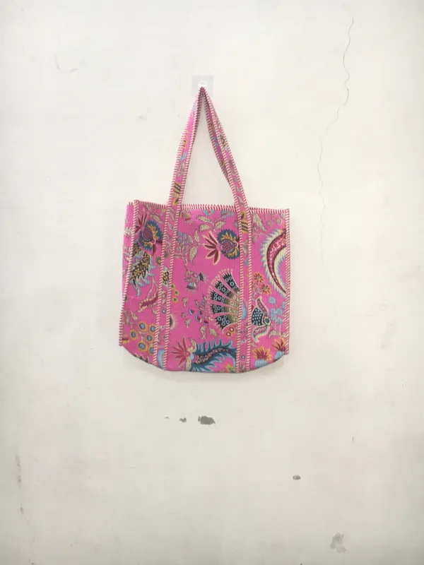 Pink_Cotton_Floral_Printed_Tote_Bag_For_Women