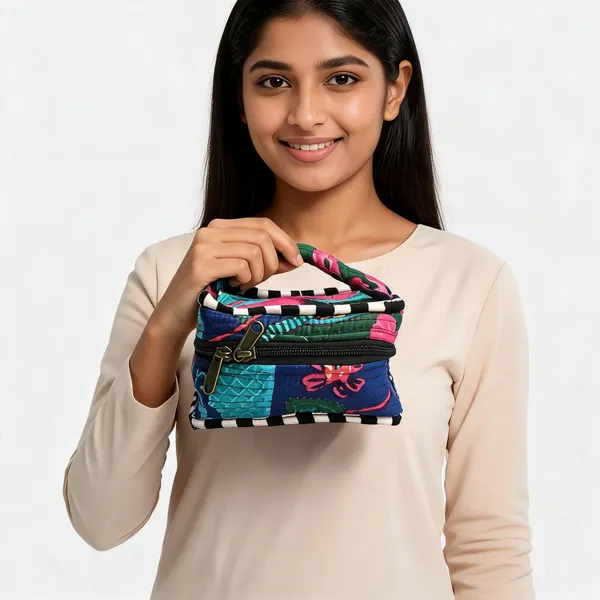 Multicolor_Cotton_Printed_Zippered_Makeup_Pouch_For_Women